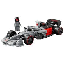 LEGO Speed Champions carro de corrida Audi Revolut F1 Team R26 cinzento preto e vermelho com piloto e capacete