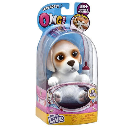 Little Live Pets OMG Beagle en primer plano para juegos llenos de ternura