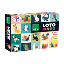 Loto em Madeira Animais Arco-íris para associação de cores e animais