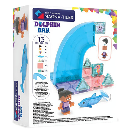 Magna-Tiles Bahía del Delfín con piezas magnéticas y aventura junto al océano