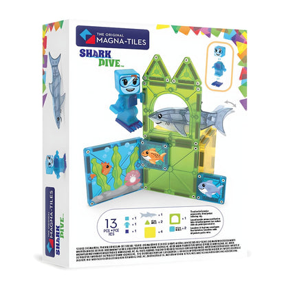 Set MAGNA-TILES Shark Dive 90482 para aventuras en el océano
