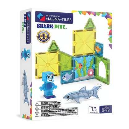 MAGNA-TILES Buceo con el Tiburón en escenario subacuático