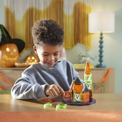 MAGNA-TILES microMAGS Spooky en construcción de Halloween