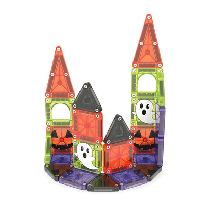 MAGNA-TILES Travel Spooky con fantasmas y calabazas
