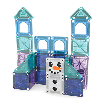 MAGNA-TILES Winter Travel con piezas magnéticas y tema de nieve