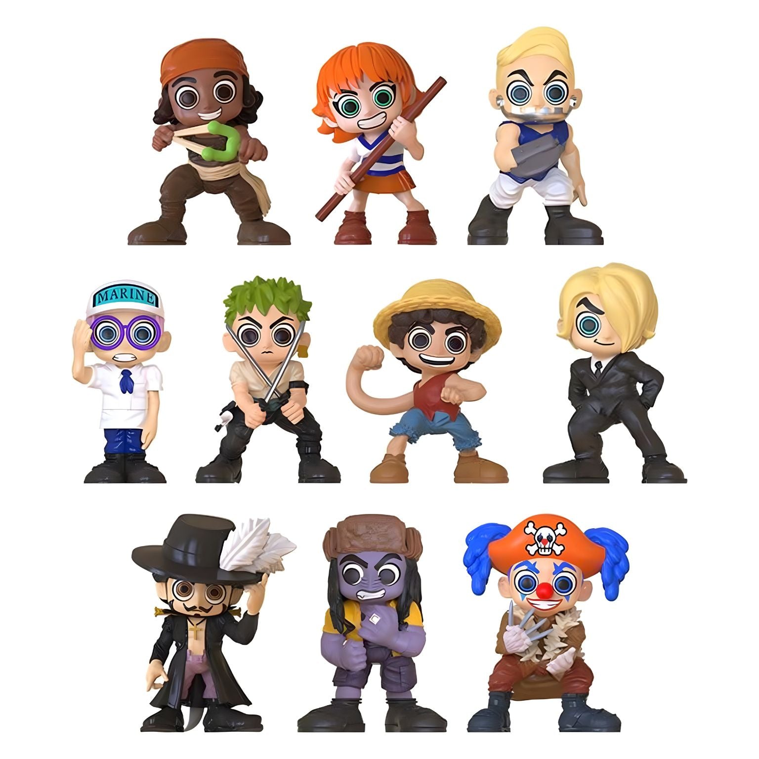 Minifiguras coleccionáveis One Piece 7 cm