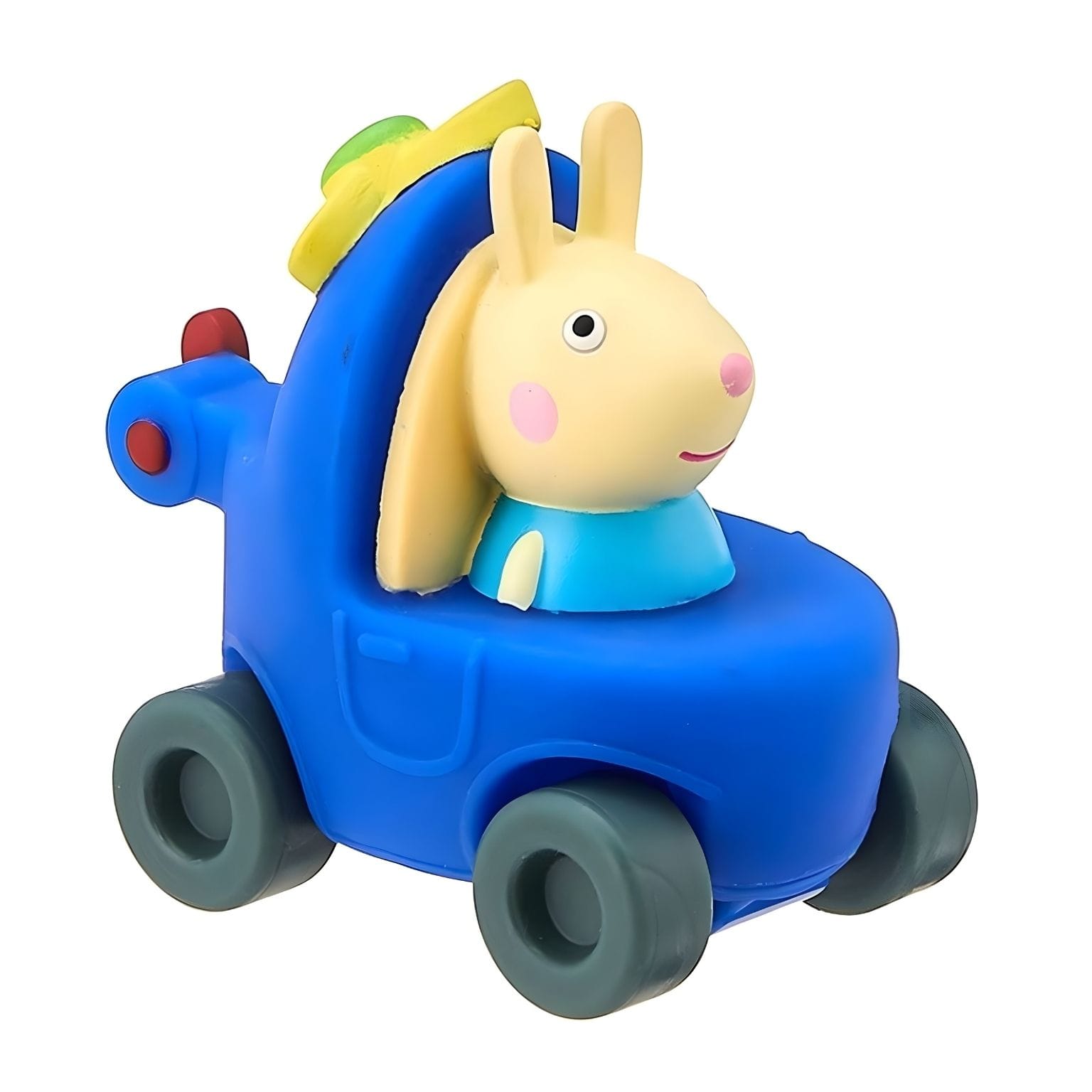 Mini veículo Peppa Pig com coelhinha e rodas móveis