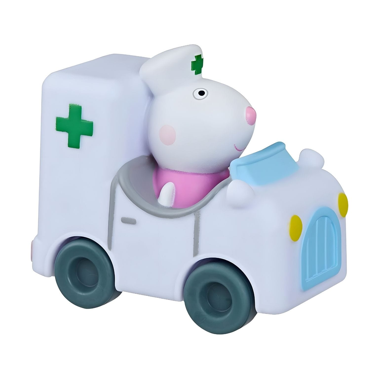 Ambulância Peppa Pig com rodas móveis para brincar