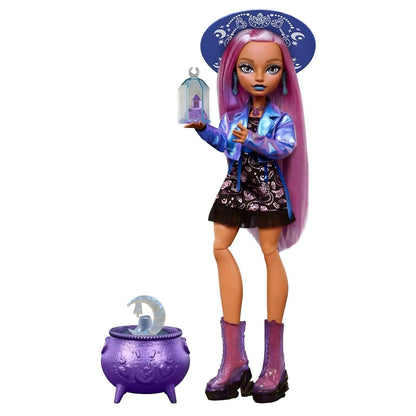 Monster High Moonspell Magic Layla Stone con estilo de inspiración cristalina