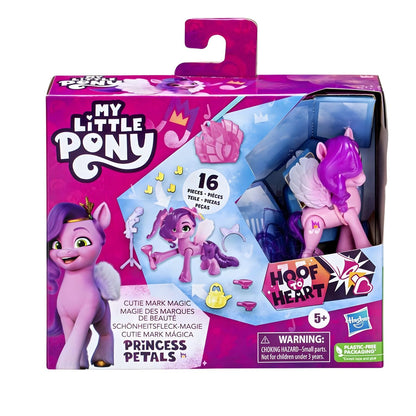 Figura My Little Pony Princess Petals con accesorios de Marca de Belleza Mágica