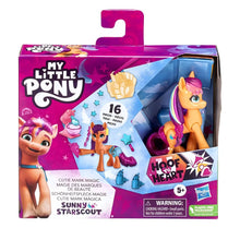 Figura My Little Pony Sunny Starscout com acessórios de Marca de Beleza Mágica