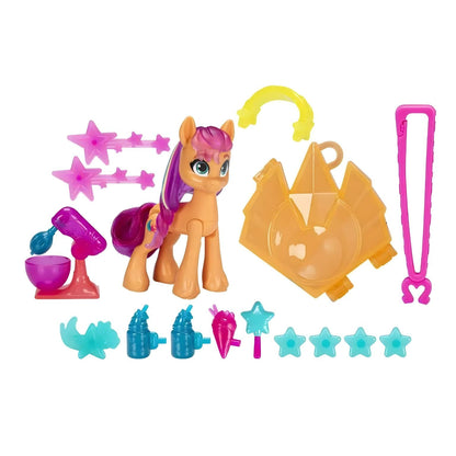 My Little Pony Sunny Starscout en empaque con llavero en forma de gema