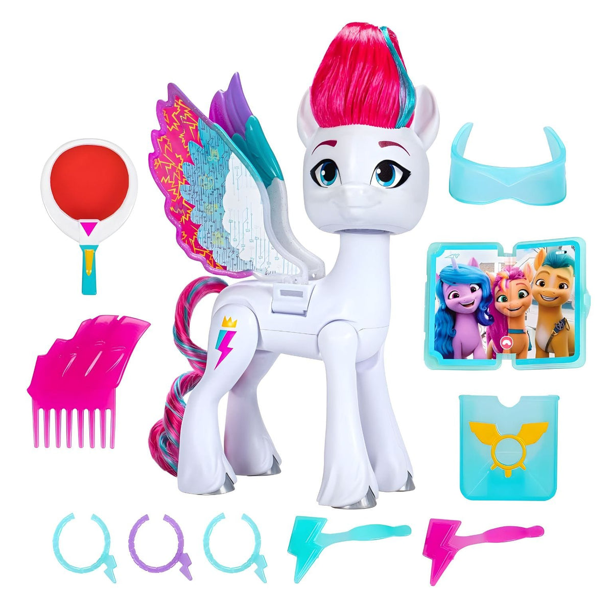 Figura My Little Pony Zipp Storm con alas sorpresa y accesorios