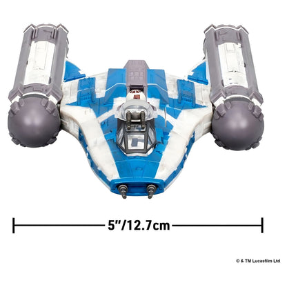 Detalle de la nave Star Wars Micro Galaxy BTL-B Y-Wing Starfighter para jugar y exhibir