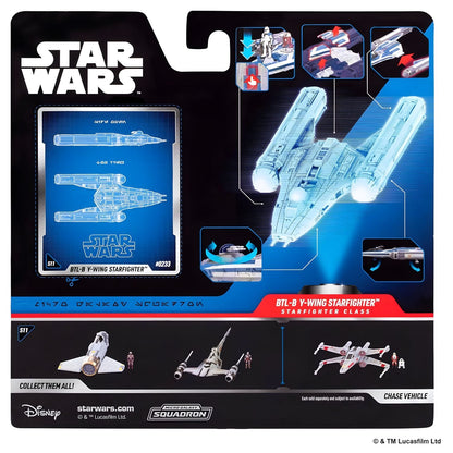 Nave Star Wars Micro Galaxy BTL-B Y-Wing Starfighter como pieza de flota