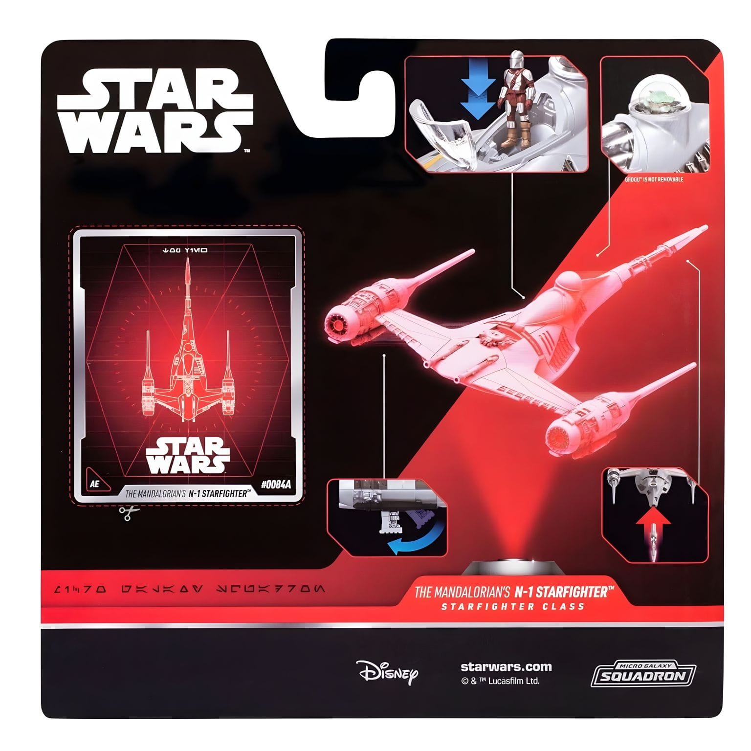 Nave Star Wars Micro Galaxy N-1 Starfighter como peça de frota galáctica