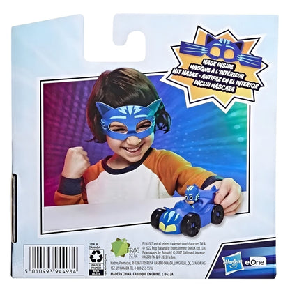 Set PJ Masks Catboy con vehículo y máscara temática