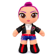 Peluche Guerreiras do K-Pop - Rumi com cabelo rosa e visual pop