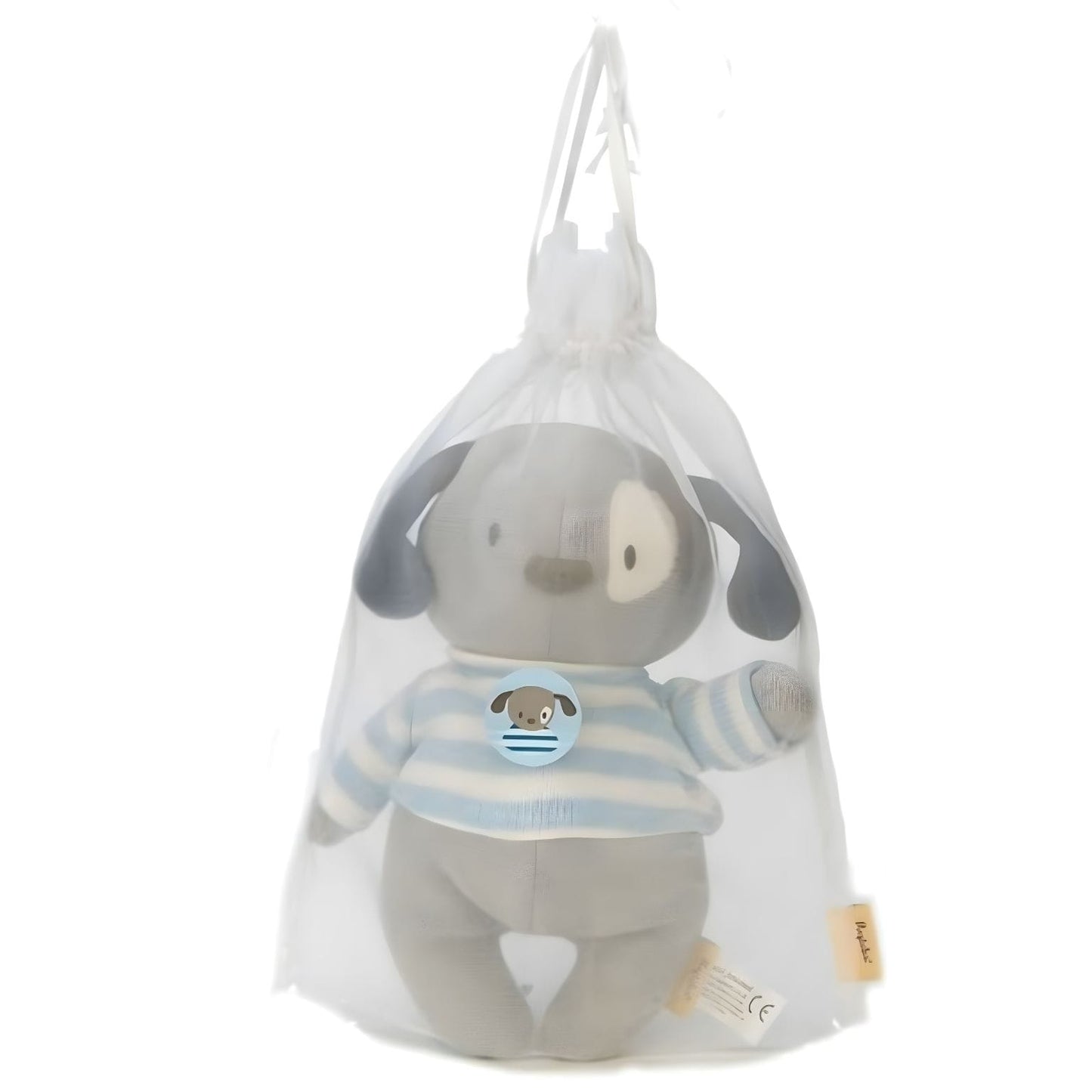 Peluche cãozinho Puppy Mimmo com expressão doce para bebé