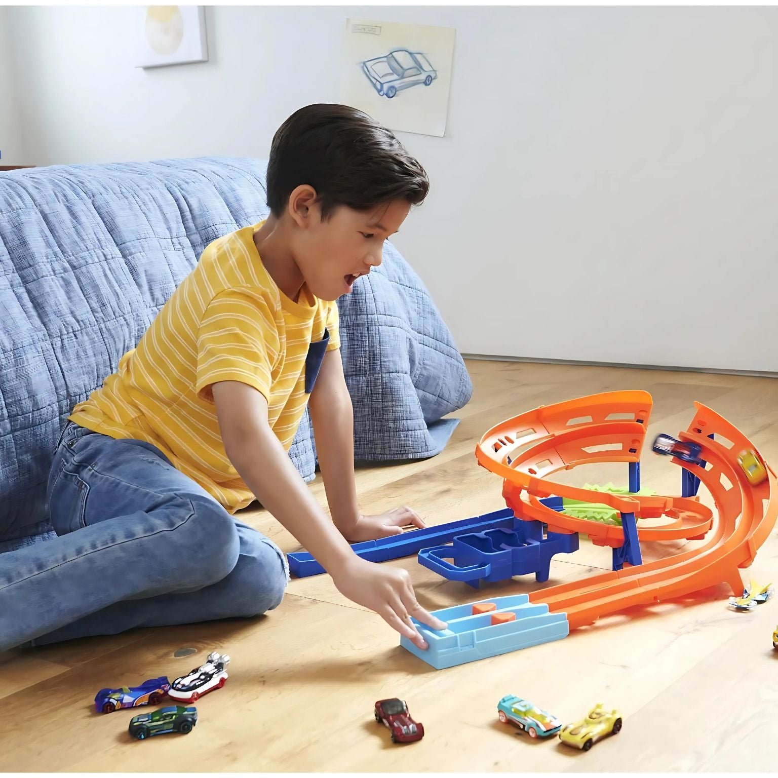 Pista lanzadera hot wheels outlet
