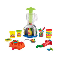 Conjunto Play-Doh Smoothies Coloridos em embalagem com liquidificador de brincar