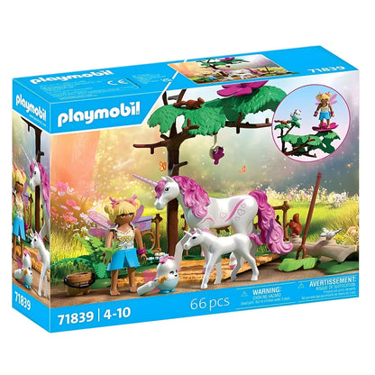 Playmobil 71839 Establo mágico de unicornio para madre y potrillo vista principal