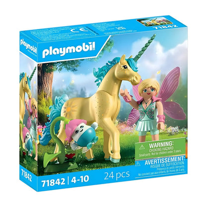 Playmobil 71842 Unicornio Sunshine Blossom con hada vista principal