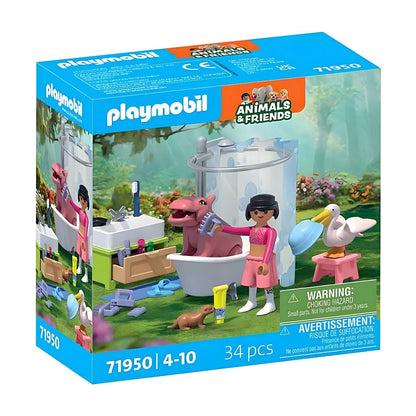 Playmobil 71950 Divertido baño de animales vista principal