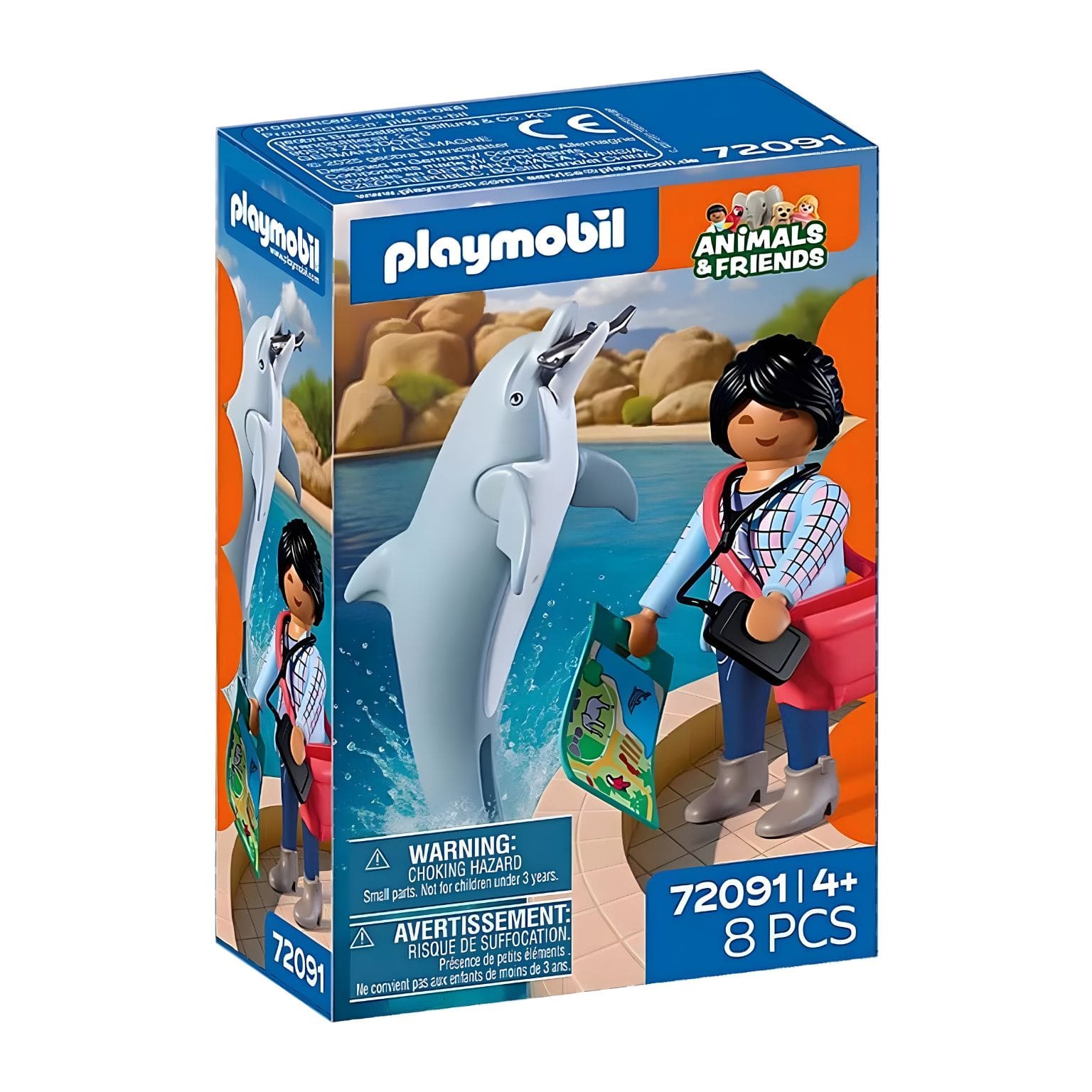 Playmobil 72091 Zoo Golfinho e visitante com salto e momento de observação