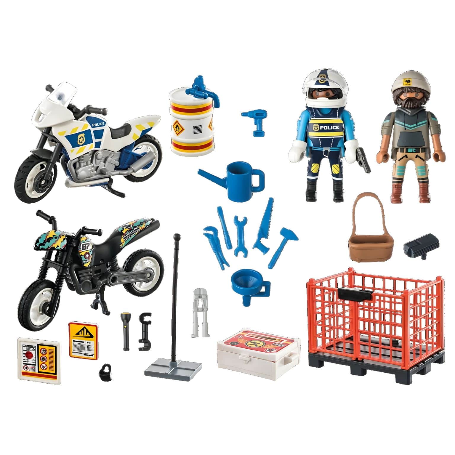 Playmobil 71381 Starter Pack Polícia detalhe do conjunto