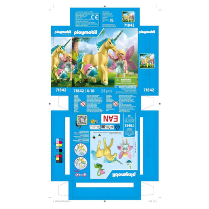 Playmobil 71842 Unicornio Sunshine Blossom con hada vista adicional 3