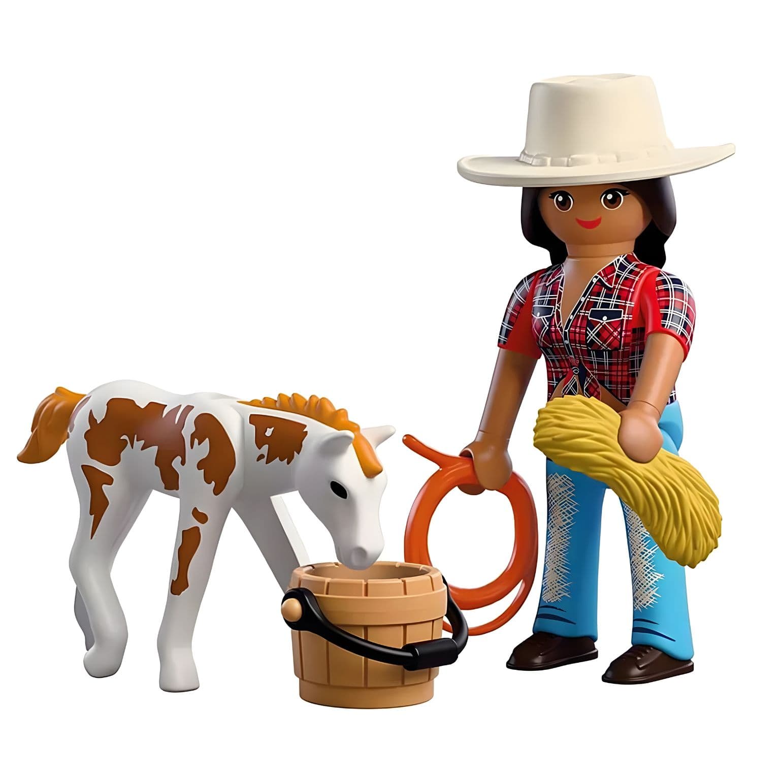 Playmobil 72026 DuoPack Cavaleiro com cavalo com momento de cuidado e amizade