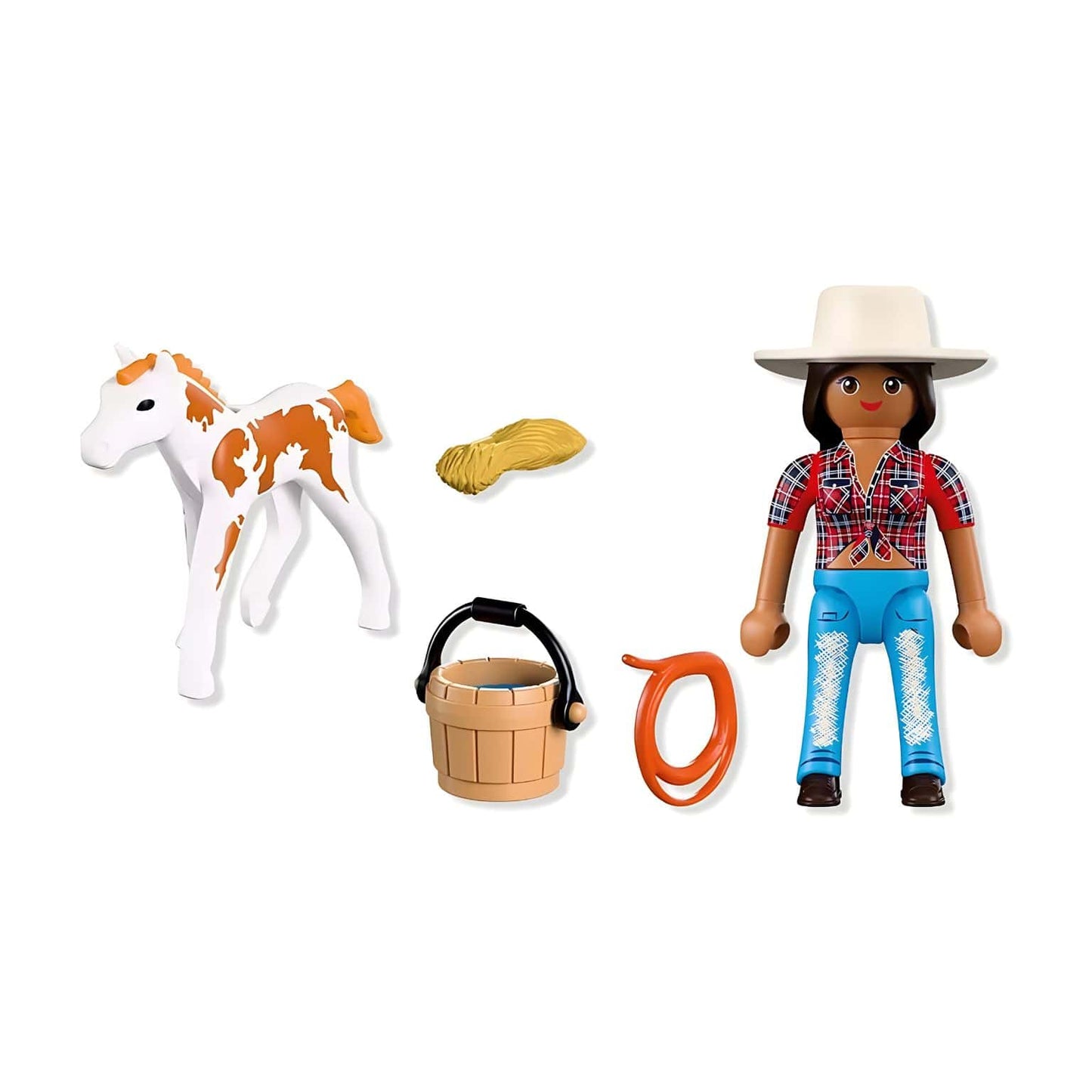 Playmobil 72026 DuoPack Cavaleiro com cavalo com momento de cuidado e amizade