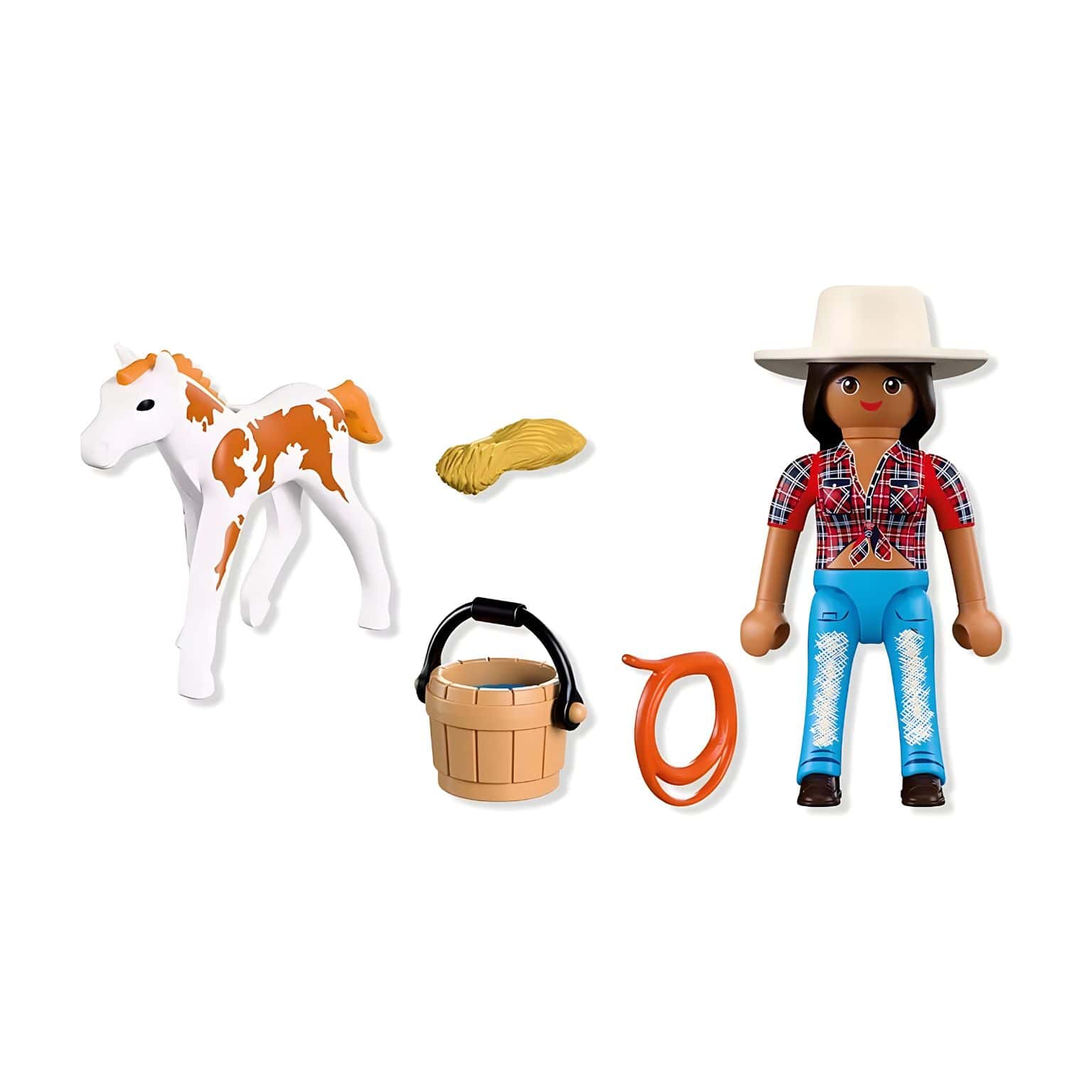Playmobil 72026 DuoPack Cavaleiro com cavalo com momento de cuidado e amizade