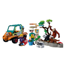 Playmobil 72072 Zoo Guarda do zoo com veículo no parque asiático com animais e tratadores