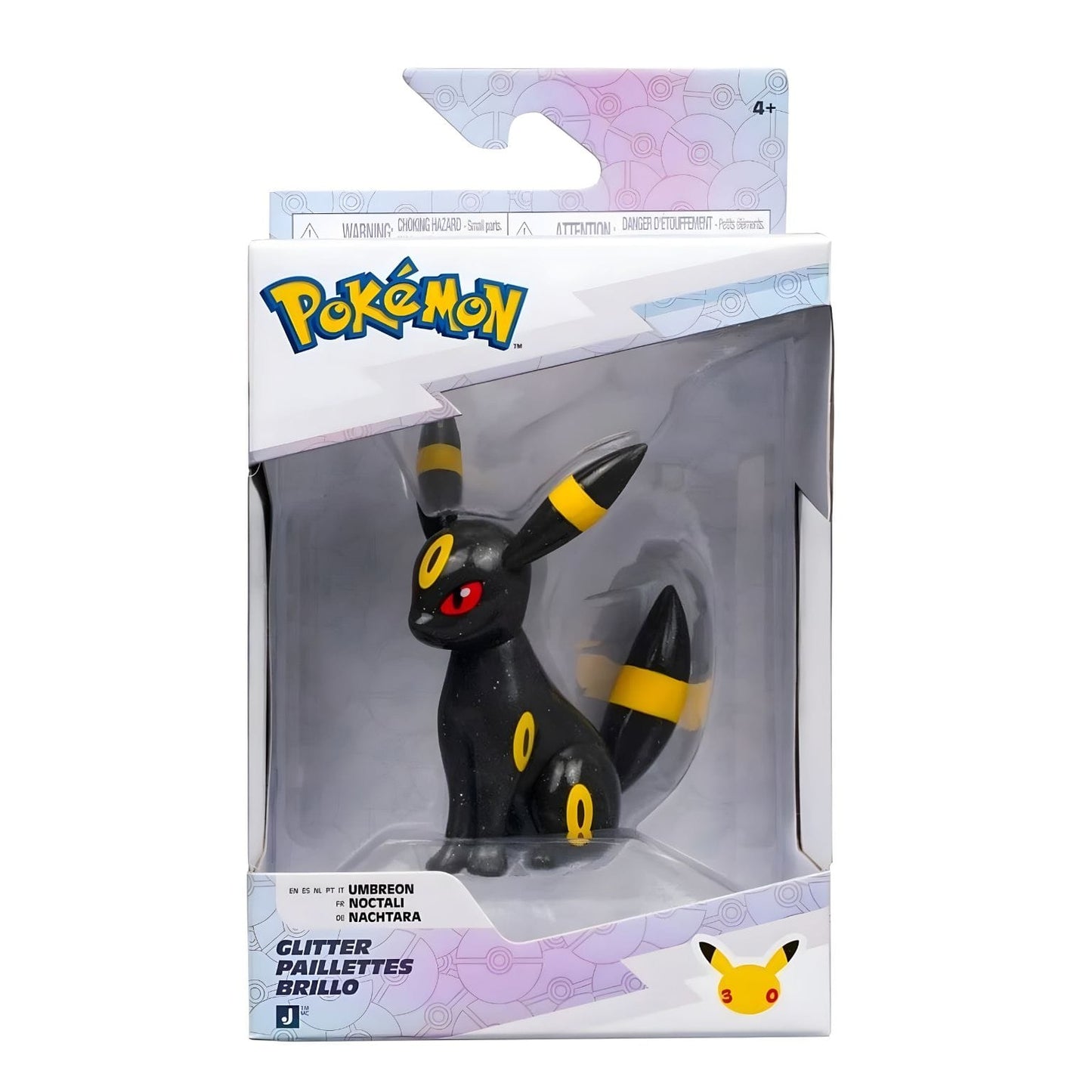 Figura Pokémon Battle Umbreon 30.º Aniversário com acabamento glitter