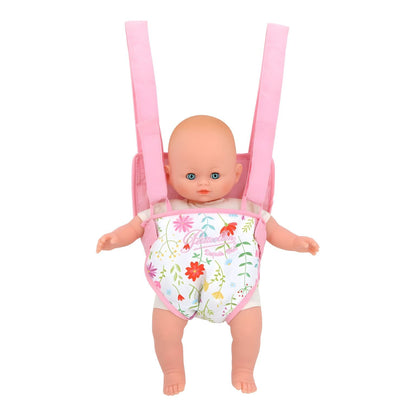 Portabebés para muñeca Mimosa en tela para juego de imitación y ternura