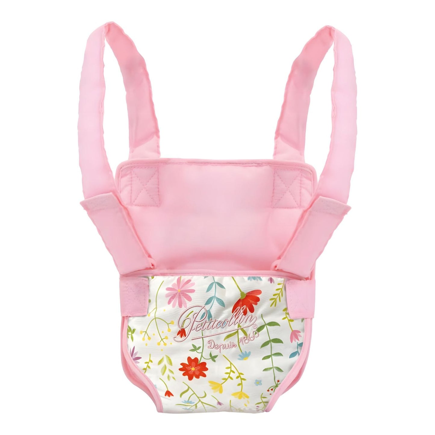 Porta Bebé Mimosa para boneca com padrão delicado para brincadeiras de cuidar