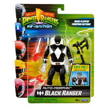 Power Rangers Ranger Preto Auto-Morphin com machado e acessórios