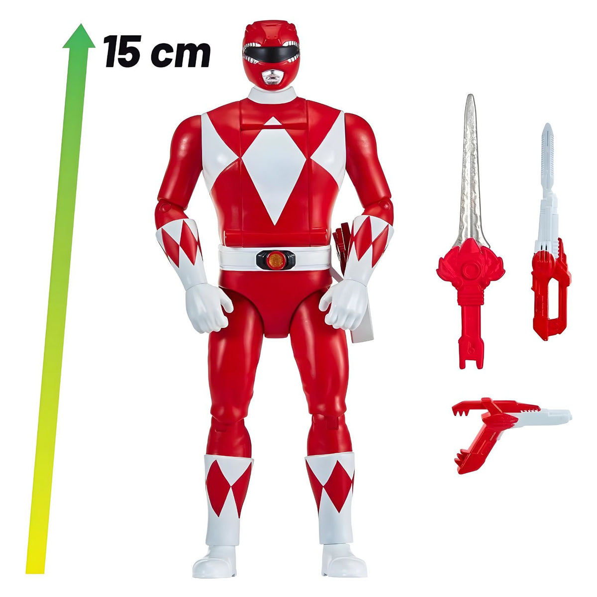 Ranger Vermelho Power Rangers com transformação Auto-Morphin
