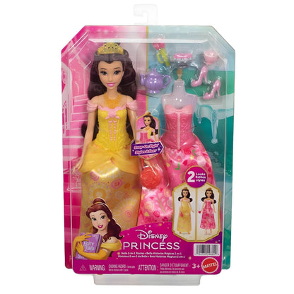Princesa Disney Bella con dos estilos para historias encantadas