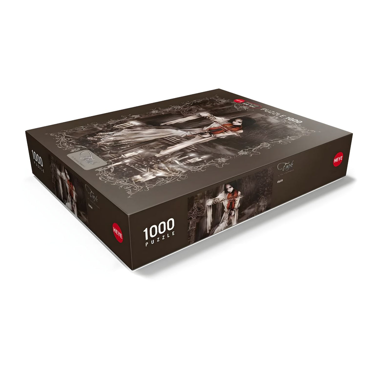 Puzzle Favole Violin 1000 pçs: caixa vista de lado
