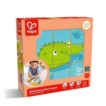 Puzzle en cubos Animales Salvajes Hape en vista principal