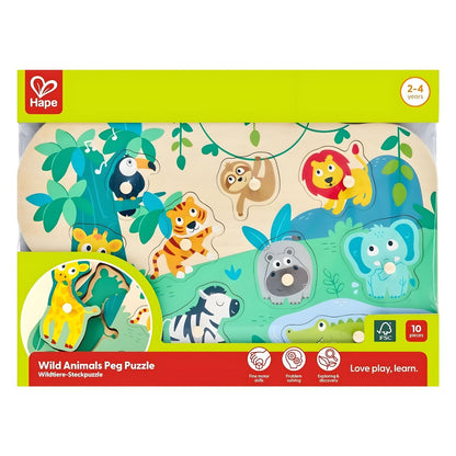 Puzzle de agarre Animales Salvajes Hape en vista principal