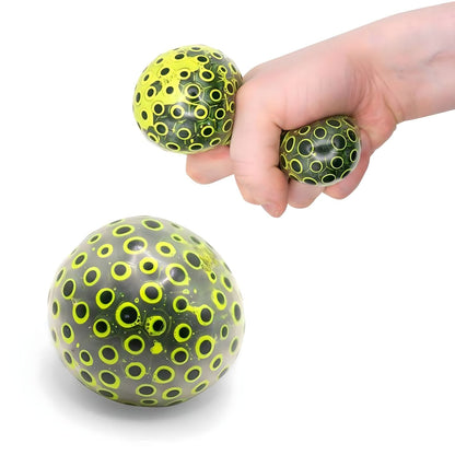 Juguete sensorial Scrunchems Neon Beans Squish Ball para apretar