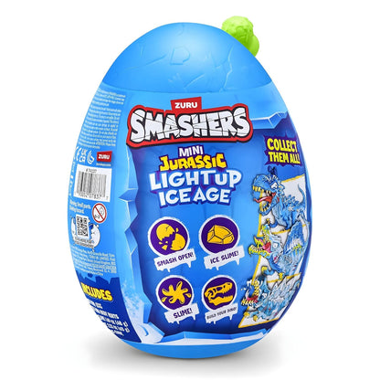 Smashers Dino Edad de Hielo de Zuru con huevo sorpresa azul y dinosaurios helados