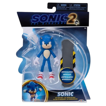 Figura Sonic The Hedgehog con tabla de snowboard