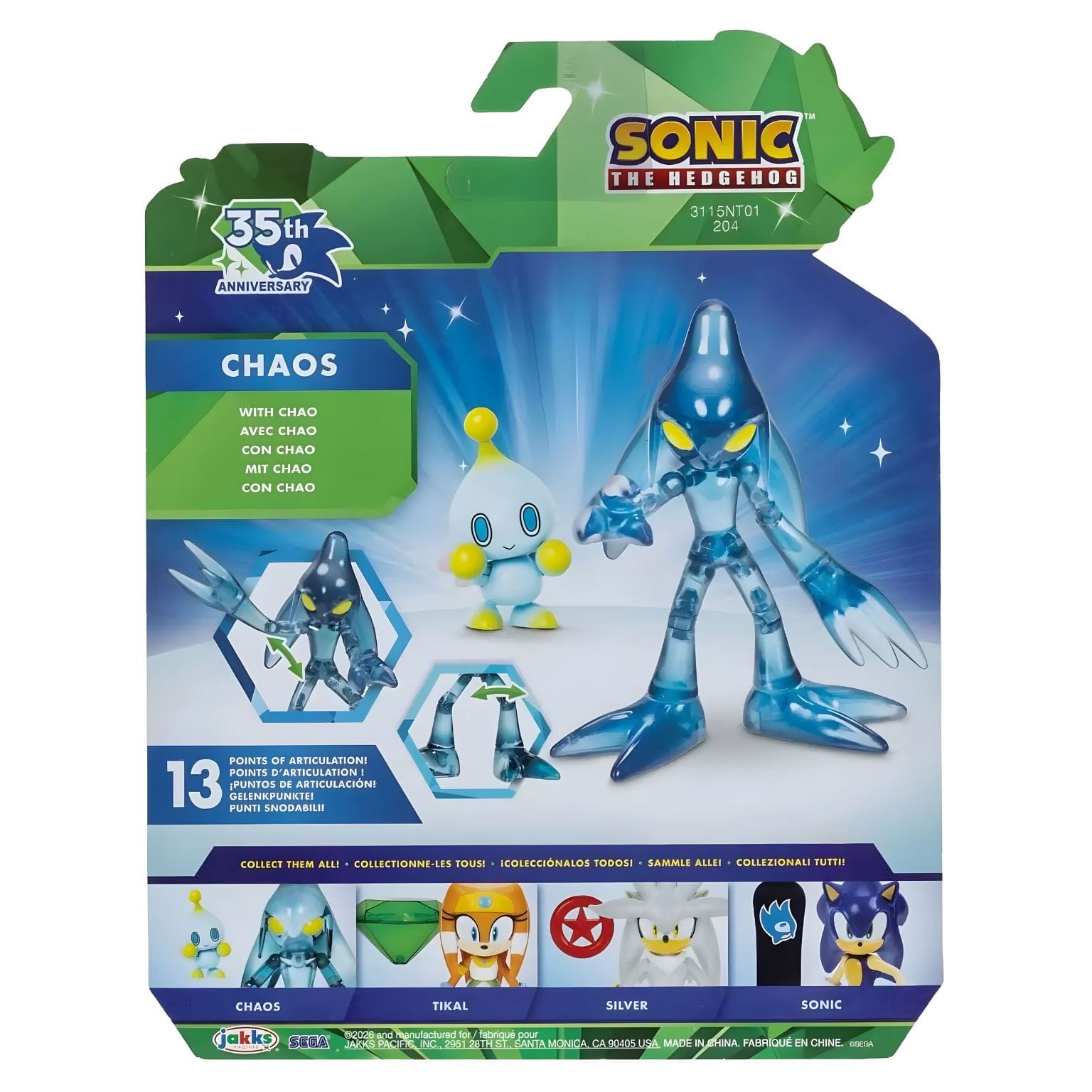 Sonic The Hedgehog Chaos para histórias com poder e fantasia