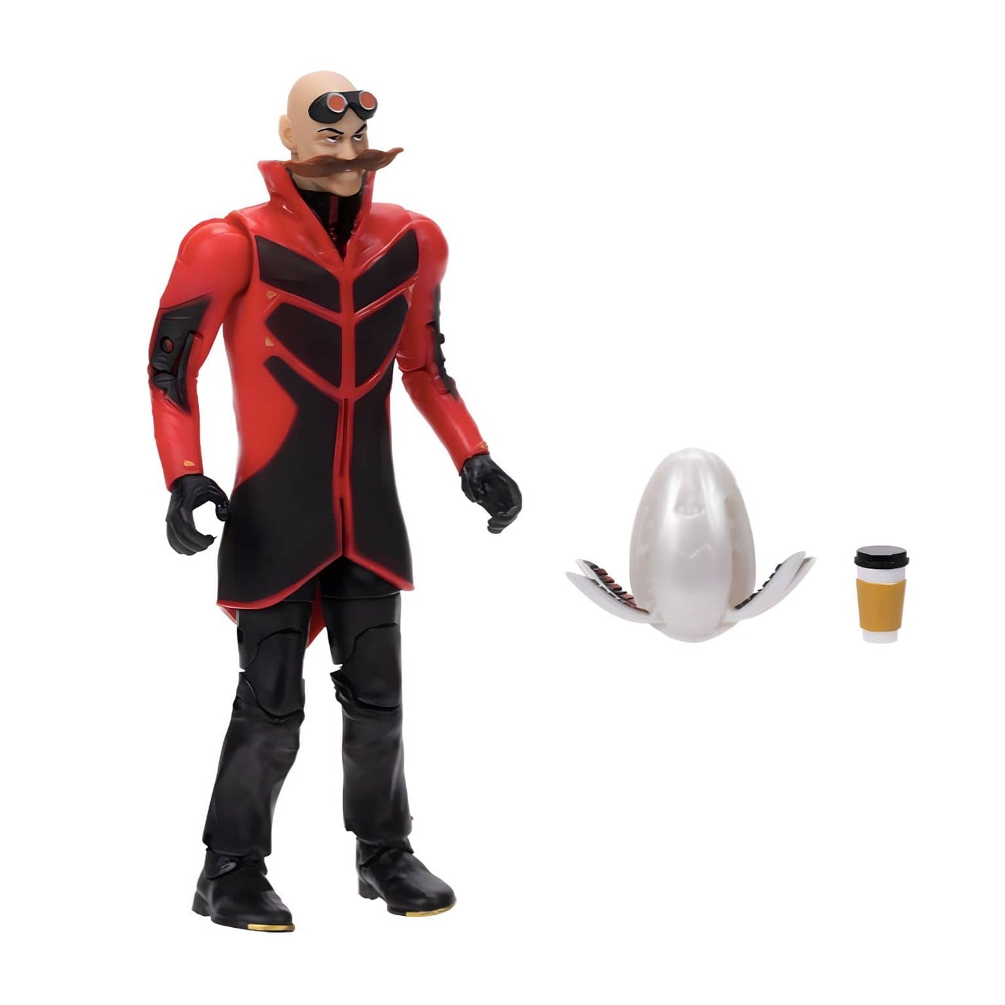 Dr. Robotnik com drone em figura de ação Sonic