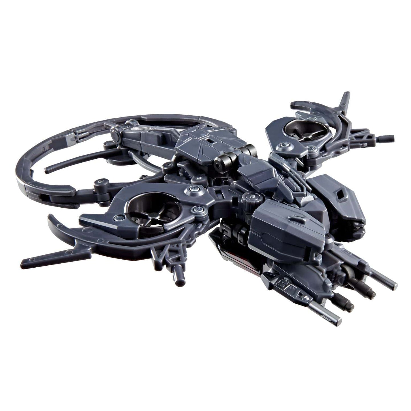 Transformers Studio Series Airachnid figura cinzenta em modo robô e modo drone na embalagem